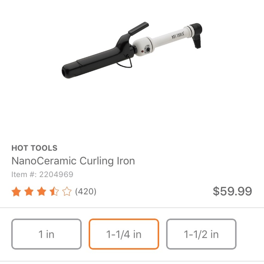 Hot Tools NanoCeramic Curling Iron